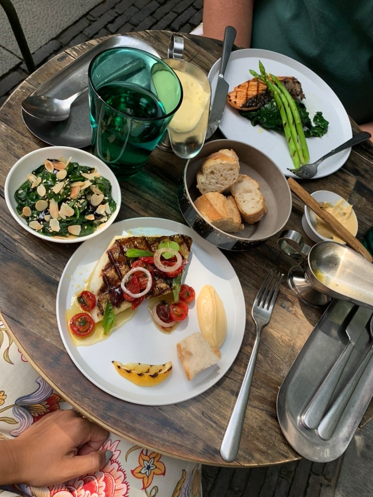 Colorful meal on plate